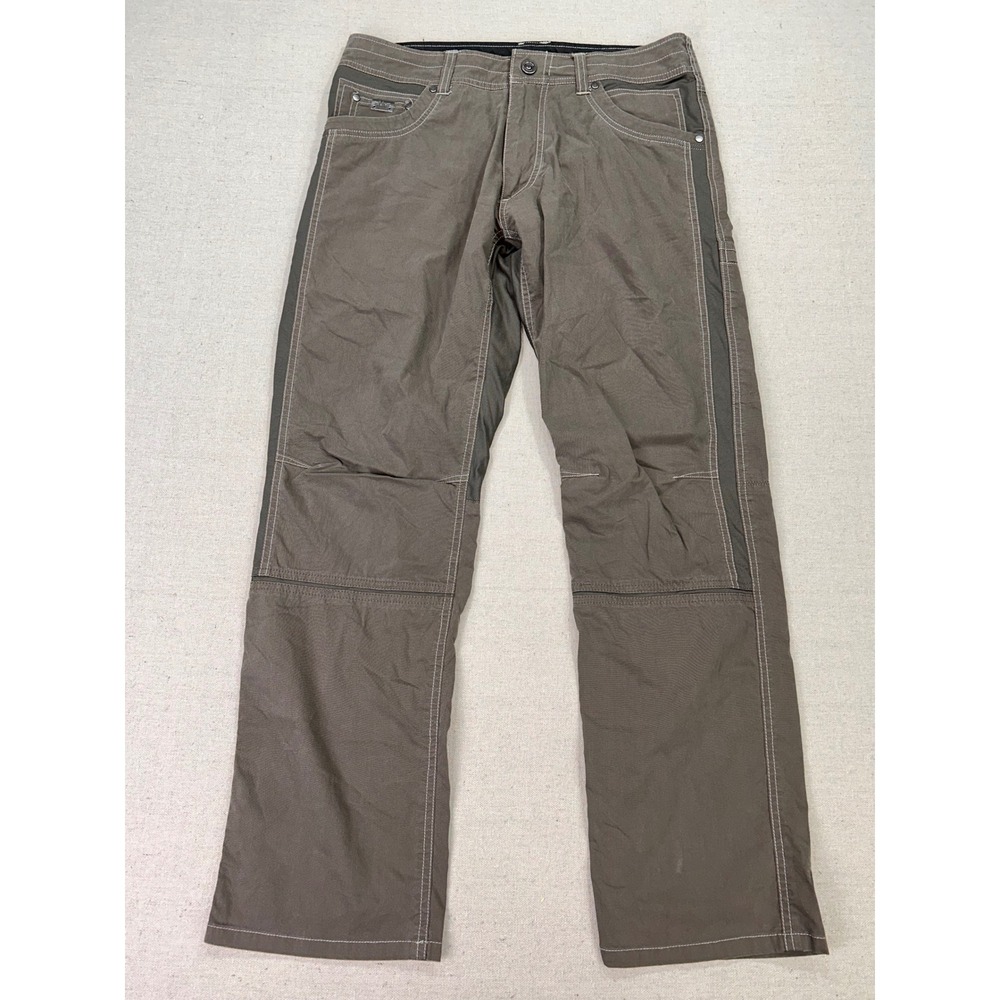 Kuhl Radikl Mens 32x30 Khaki Stretch Hybrid Hiking Work Pants Outdoor GorpCore